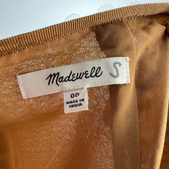 NWT MADEWELL Sequin Midi Skirt Tan 00 - Picture 4 of 6